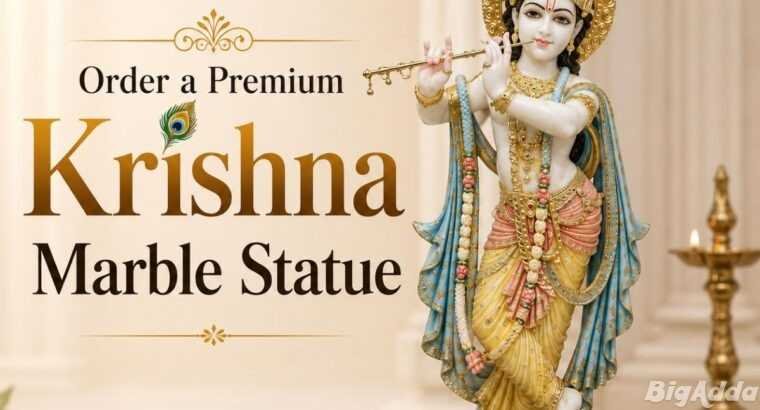 Order a Premium Krishna Marble Statue from Trusted