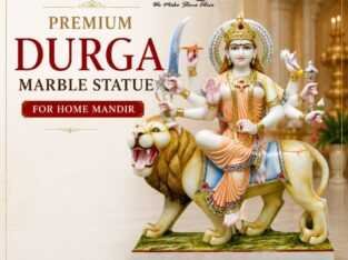 Premium Durga Marble Statue for Home Mandir