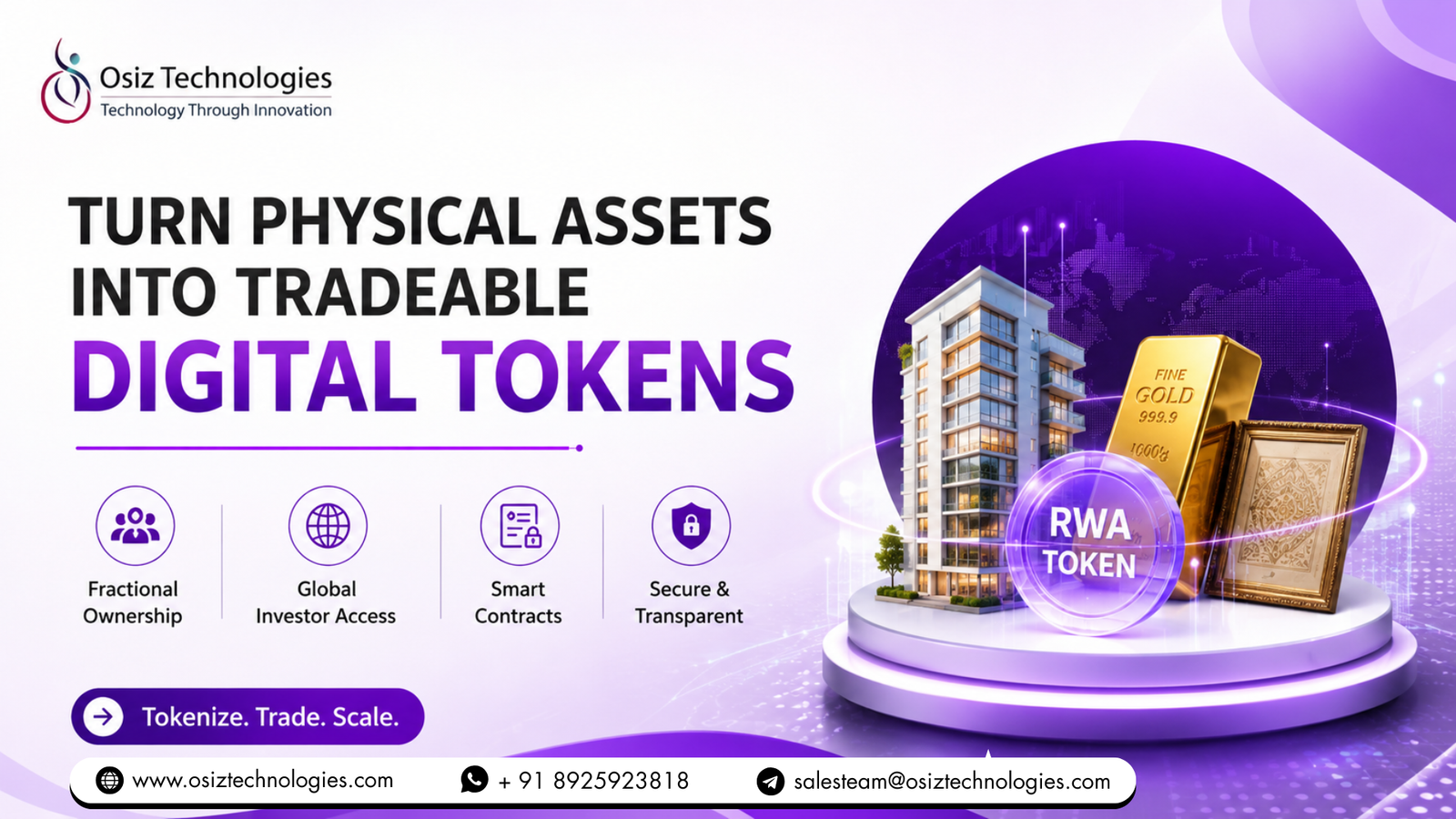 Turn Physical Assets into Tradeable Digital Tokens
