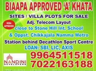 North Bangalore approved sites for sale chikjala