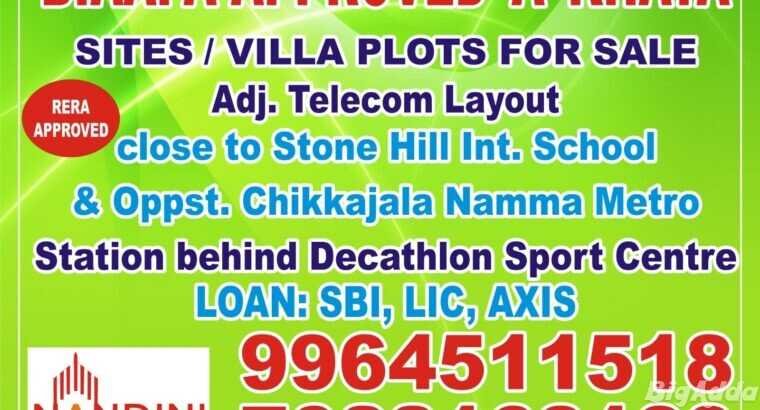 North Bangalore approved sites for sale chikjala