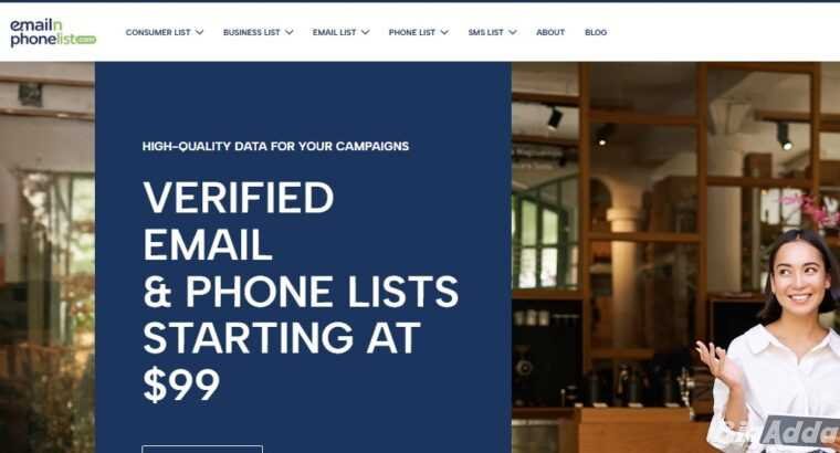 Verified Email and Phone List