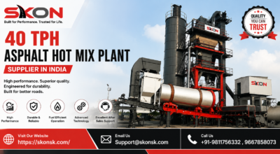40 TPH Asphalt Hot Mix Plant Supplier in India