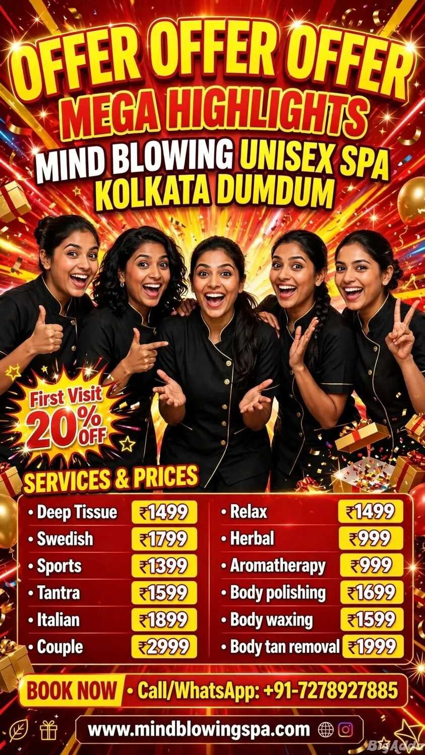 No .1 Mind Blowing Unisex Spa Kolkata