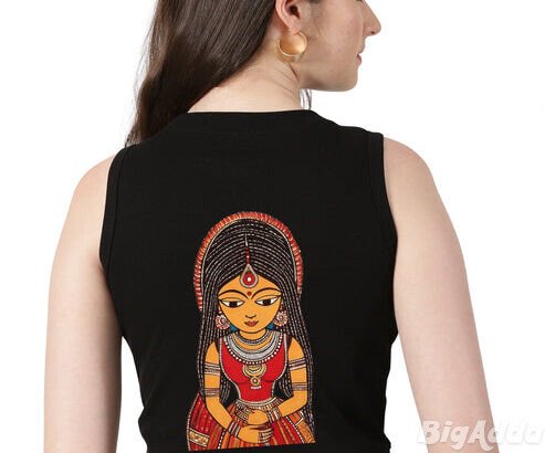 Shop Sleeveless Close Neck Rib Blouse Online