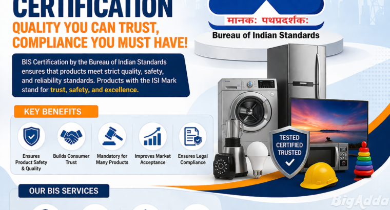 BIS Certification for Product Compliance