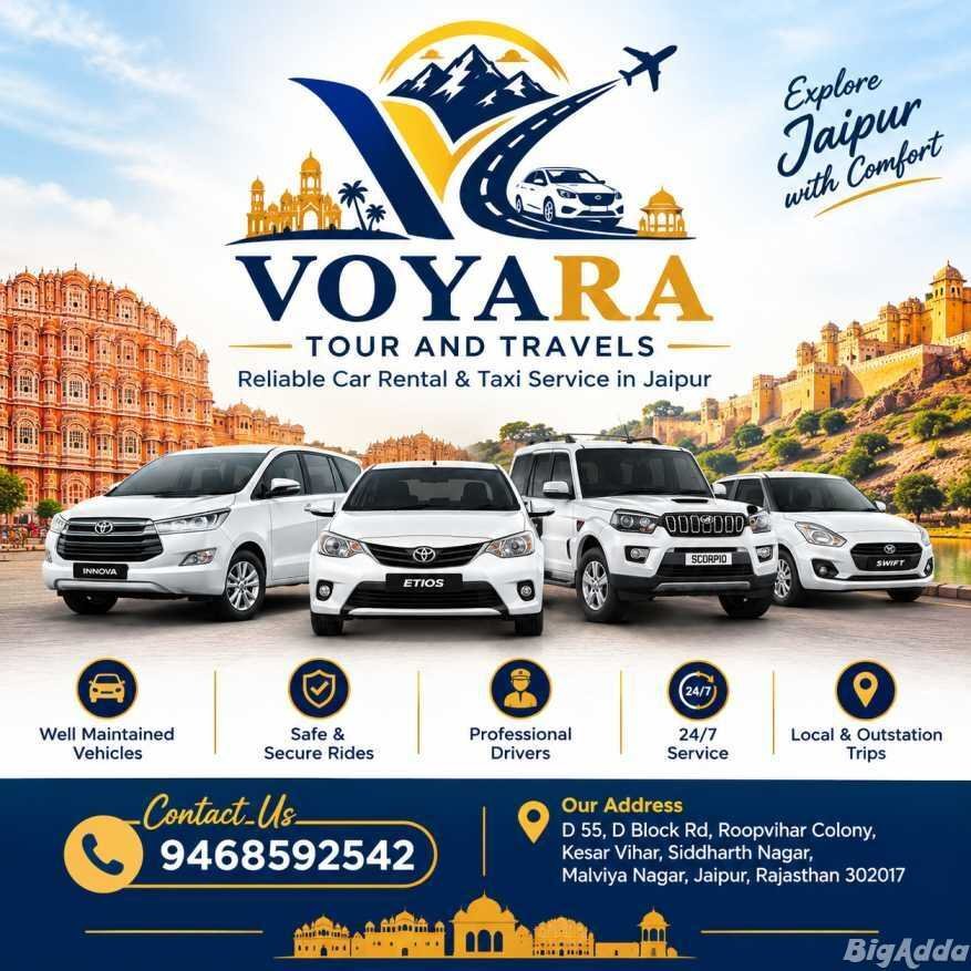 Taxi Service in Jaipur – Voyara Tour and Travels