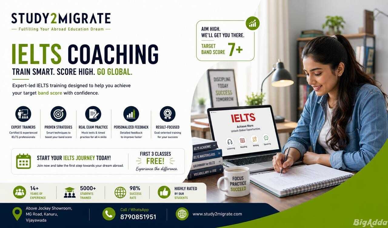 Study2Migrate – IELTS Coaching in Vijayawada