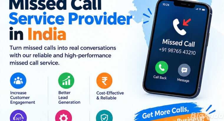 Best Missed Call Service Provider in India