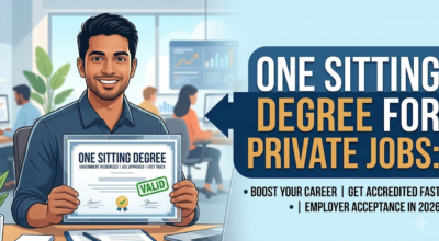 One Sitting Degree Admission 2026 Without Regular