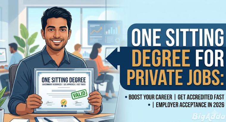 One Sitting Degree Admission 2026 Without Regular
