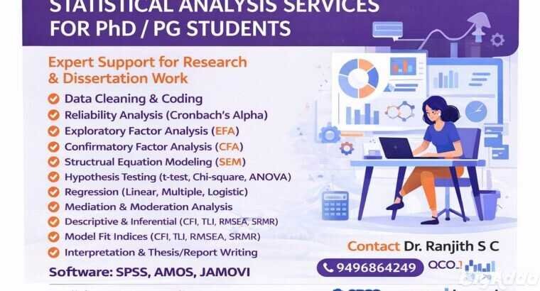 Expert Statistical Analysis Services for PhD & PG