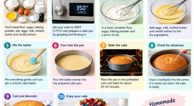 How to bake cake ?