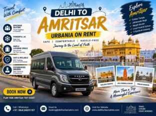 Delhi to Amritsar Urbania Hire for Comfortable Gro