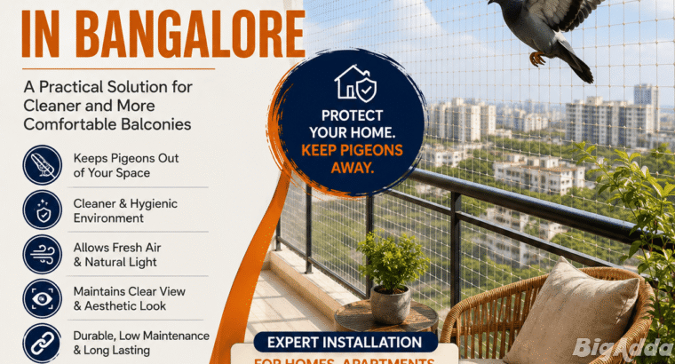 Pigeon Net in Bangalore | Prestige Safety Nets