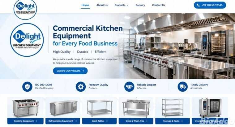 Commercial Kitchen Manufacturer for Efficient Kitc