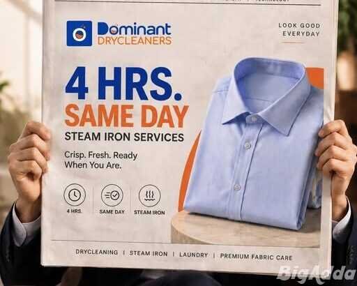 Flat 25% OFF At Dominant Drycleaners !!Ghaziabad