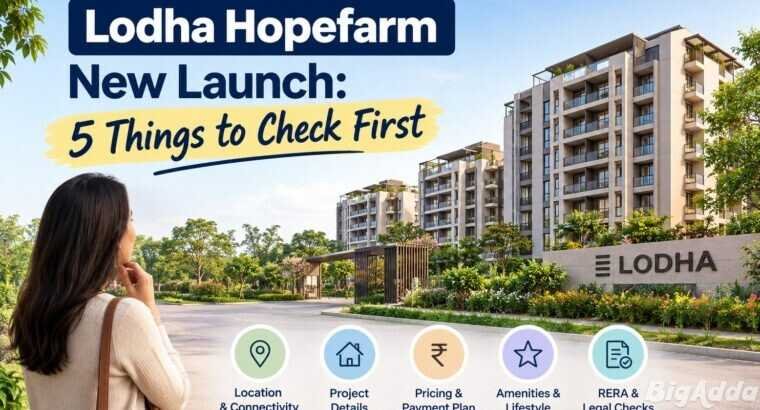Lodha Hopefarm Whitefield New Launch: Book a Site