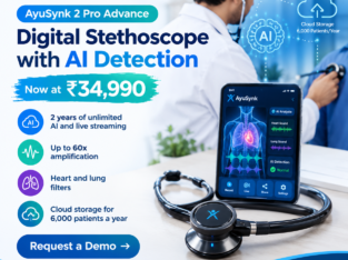 AyuSynk 2 Pro Advance Digital Stethoscope with AI