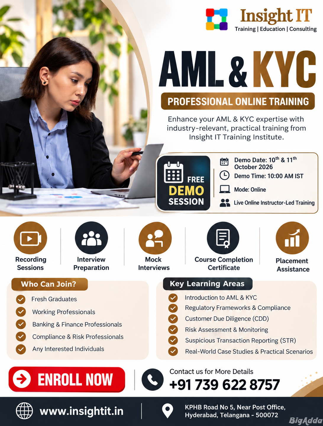 AML & KYC Training in Hyderabad at Insight IT