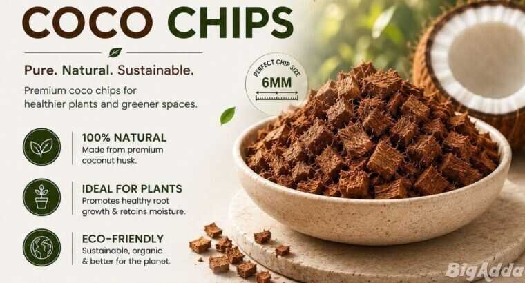 Natural Coconut Coco Chips for Healthy Plant Growt