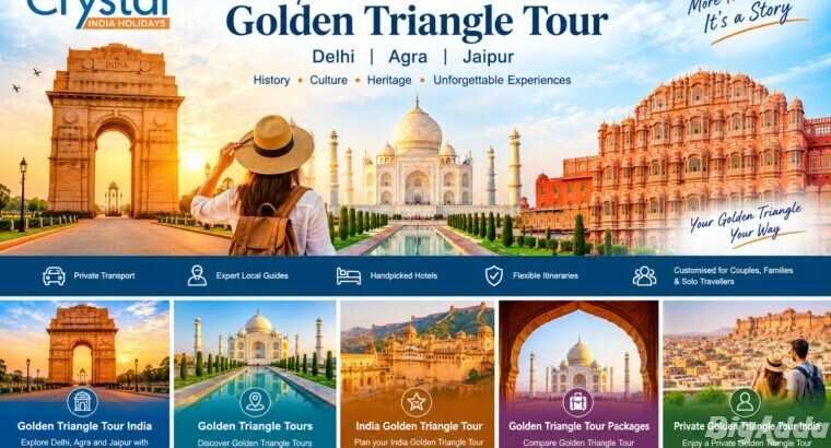 Golden Triangle Tour India | Delhi Agra Jaipur