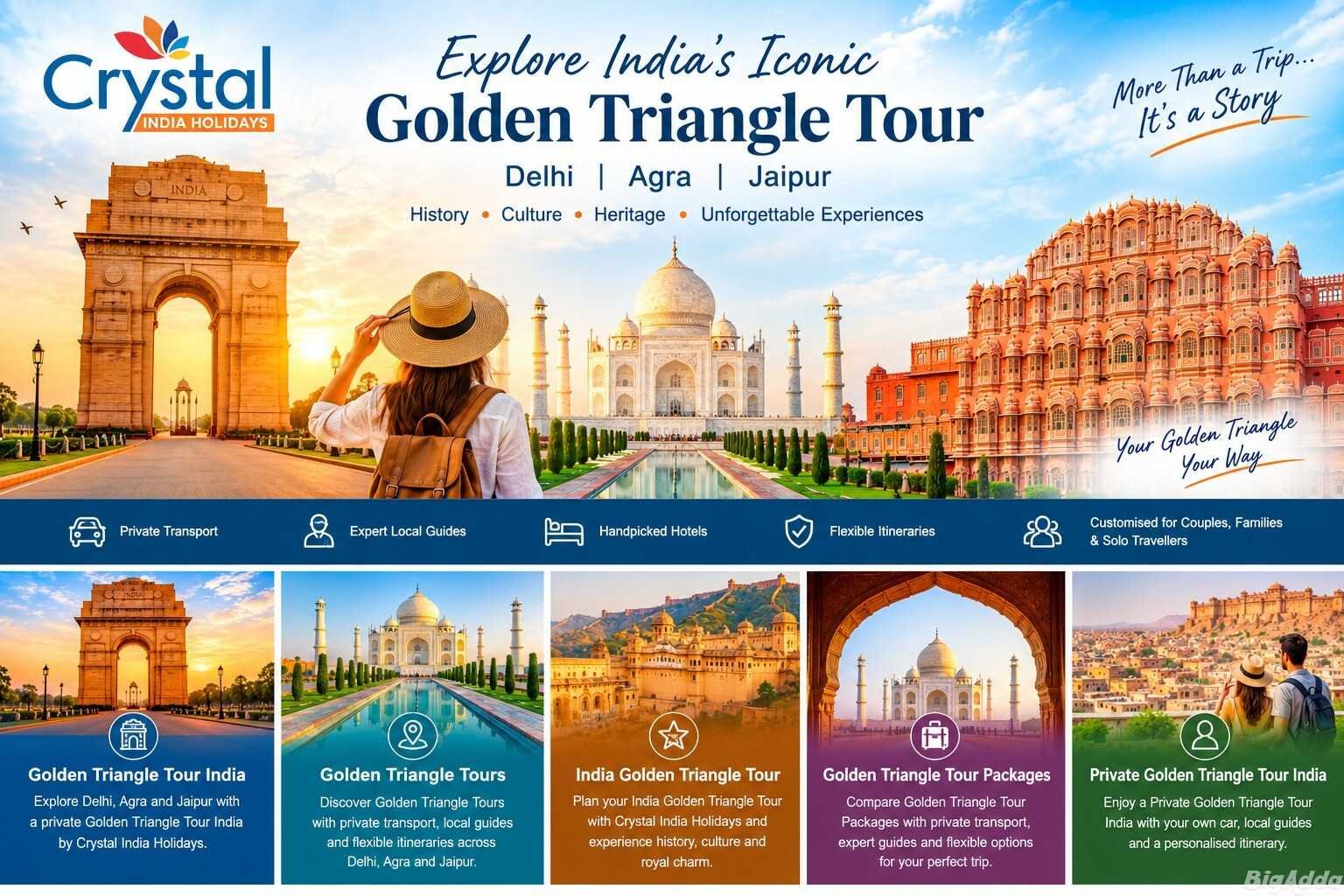 Golden Triangle Tour India | Delhi Agra Jaipur