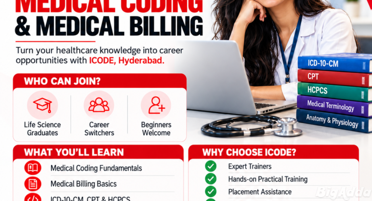 Top Medical Coding Coaching Centres in Hyderabad