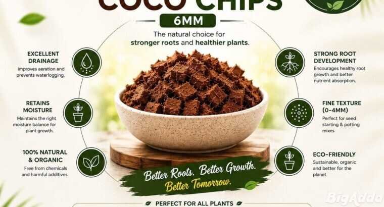 Natural Coconut Coco Chips for Healthy Plant Growt