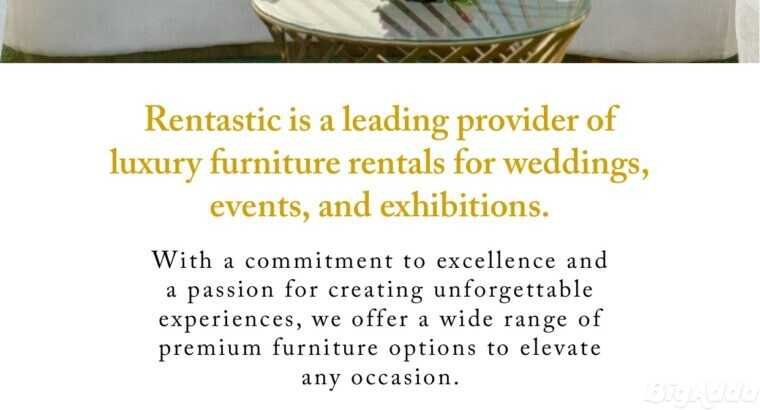 Event & Wedding Furniture on Rent in Mumbai – Rent