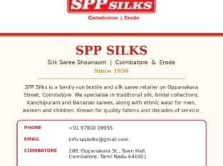 SPP Silks – Silk, Pattu & Wedding Sarees