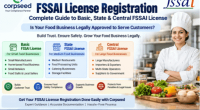 FSSAI Central License: Apply Online | Corpseed