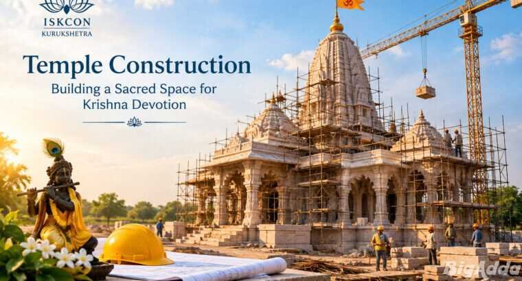 Temple Construction at ISKCON Kurukshetra: Build a