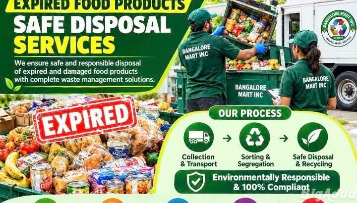 Expired Food Products Safely Disposal Services