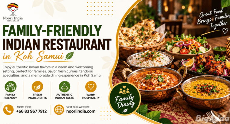 Family – Friendly Indian Restaurant in Koh Samui