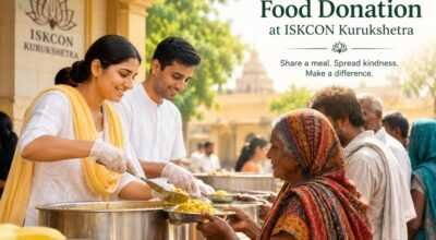 Food Donation at ISKCON Kurukshetra: A Mission of