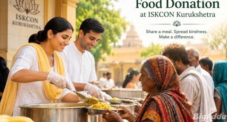 Food Donation at ISKCON Kurukshetra: A Mission of