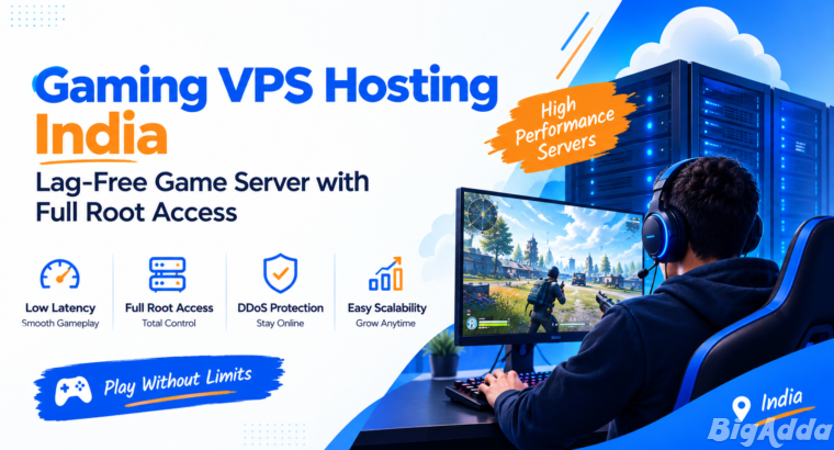 Gaming VPS Hosting India – Lag-Free Game Server