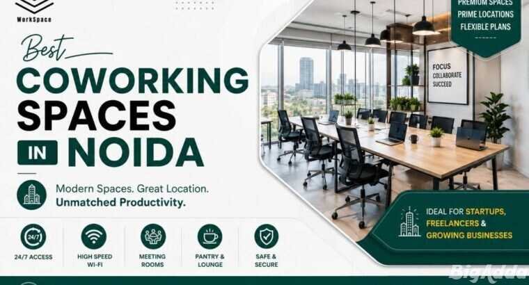Which are the best coworking spaces in Noida?